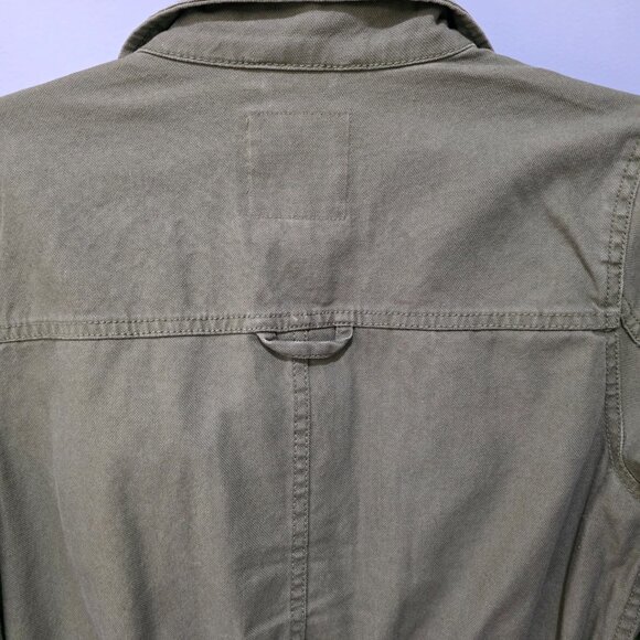 Madewell Size S Army Green Cotton Canvas Field Utility Jacket Cargo Coat - Picture 10 of 12